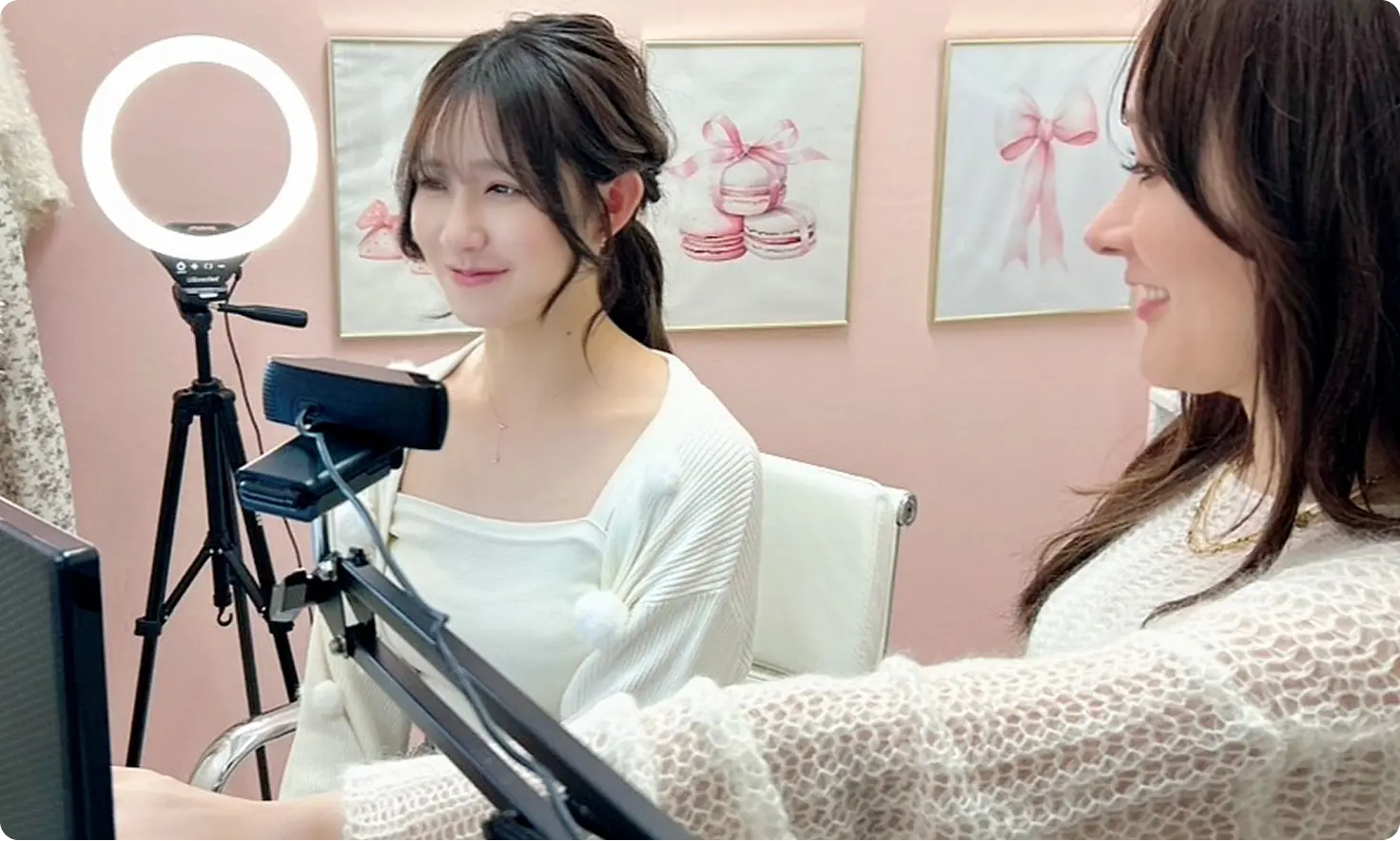 トーク指導の様子