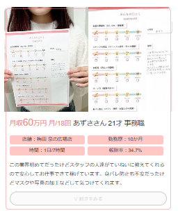 20代の貯金額（チャットレディ・マーメイドのSさん）