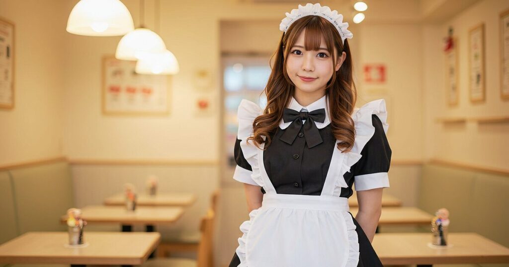 チャットレディで人気のコスプレ:第3位「メイド服」