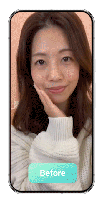 美顔アプリ 使用前